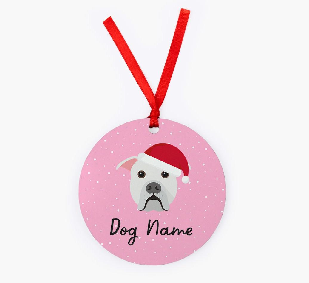 Snow: Personalized {breedFullName} Christmas Decoration