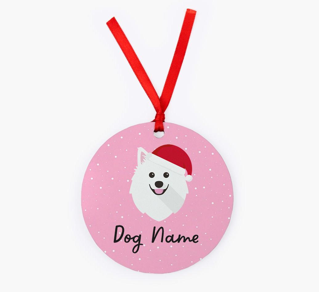 Snow: Personalized {breedFullName} Christmas Decoration