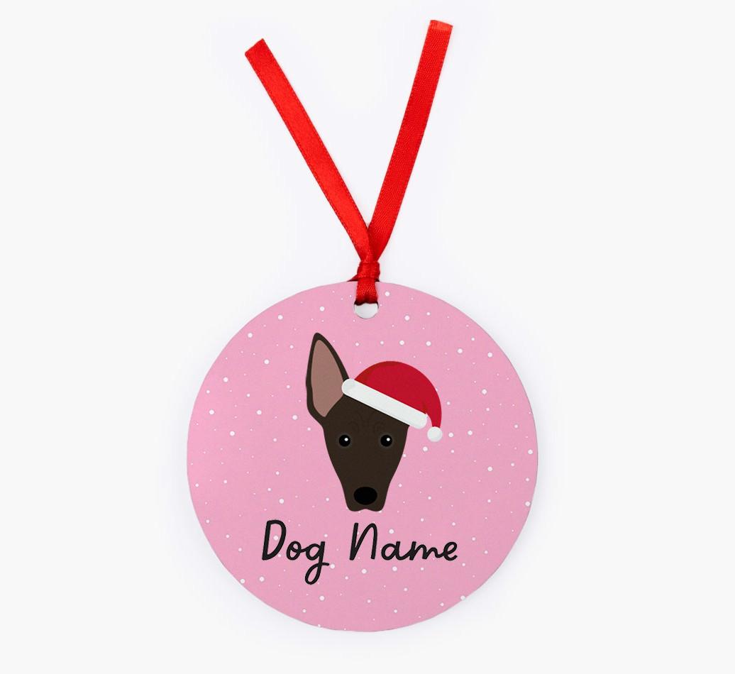Snow: Personalized {breedFullName} Christmas Decoration