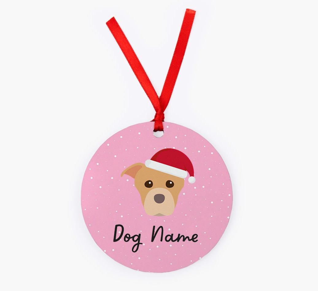 Snow: Personalized {breedFullName} Christmas Decoration