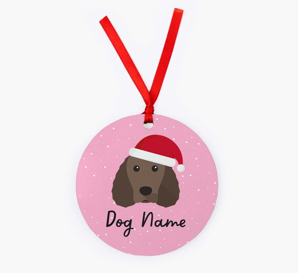 Snow: Personalized {breedFullName} Christmas Decoration
