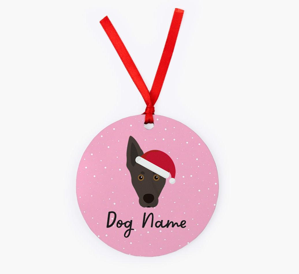 Snow: Personalized {breedFullName} Christmas Decoration