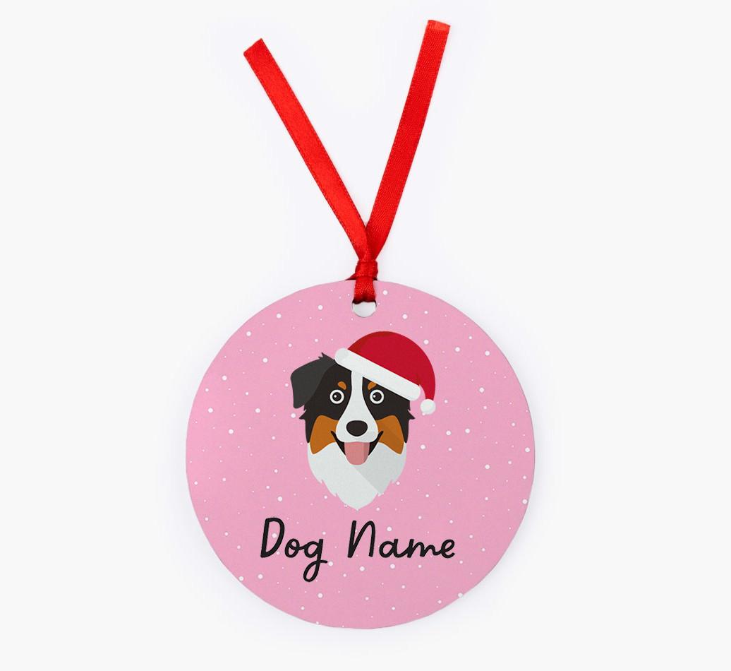 Snow: Personalized {breedFullName} Christmas Decoration