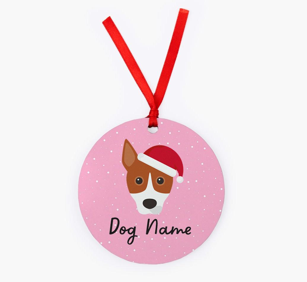 Snow: Personalized {breedFullName} Christmas Decoration