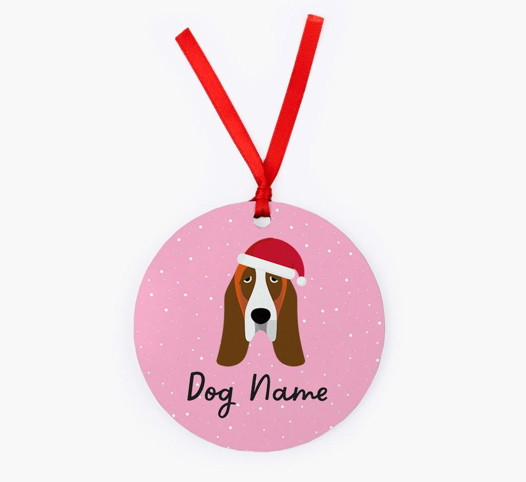 Snow: Personalized {breedFullName} Christmas Decoration