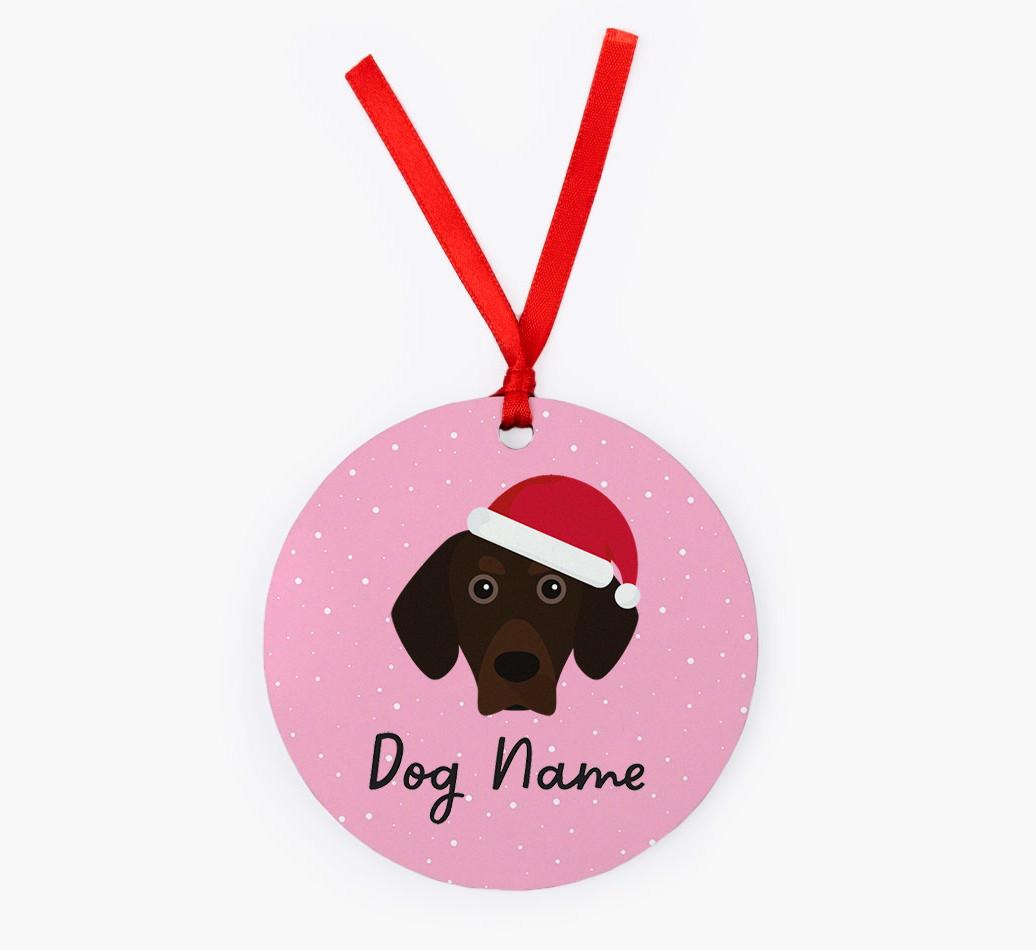 Snow: Personalized {breedFullName} Christmas Decoration