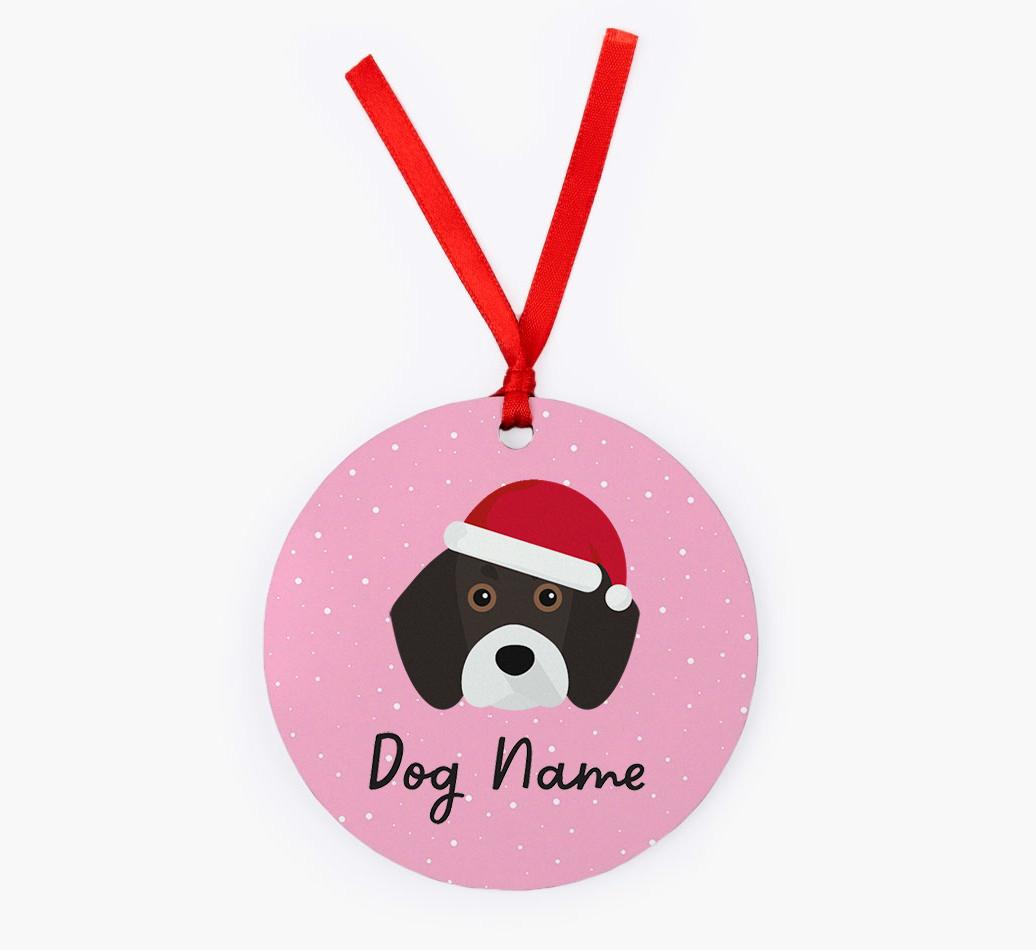 Snow: Personalized {breedFullName} Christmas Decoration