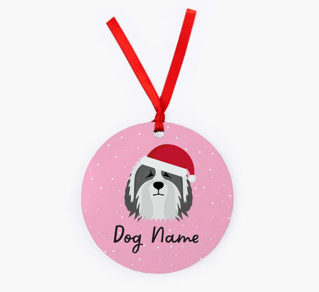 Snow: Personalized {breedFullName} Christmas Decoration