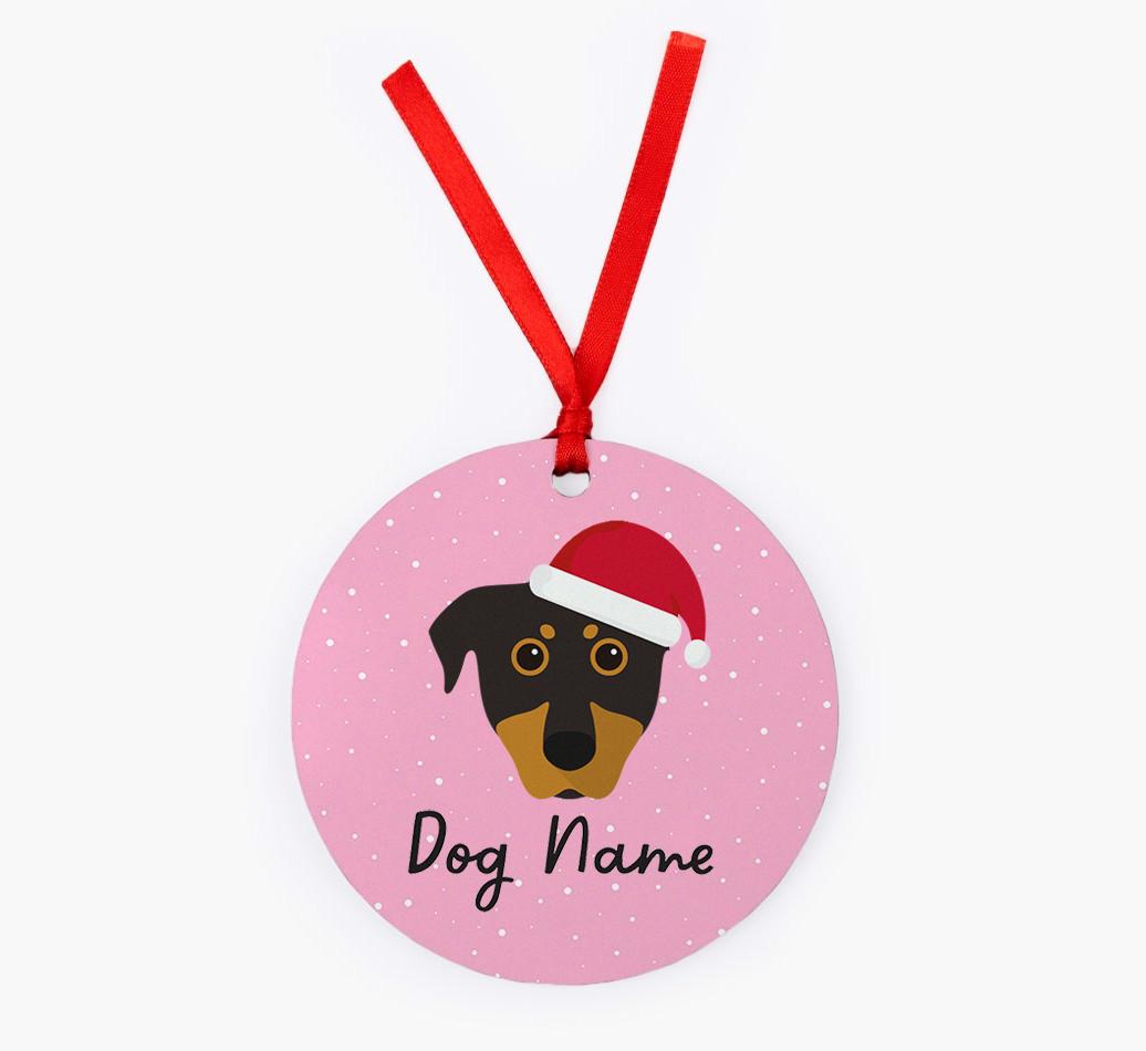 Snow: Personalized {breedFullName} Christmas Decoration