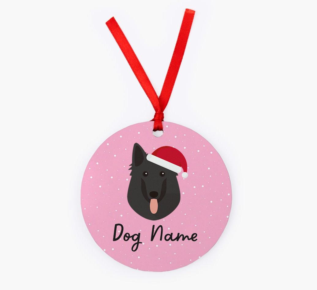 Snow: Personalized {breedFullName} Christmas Decoration