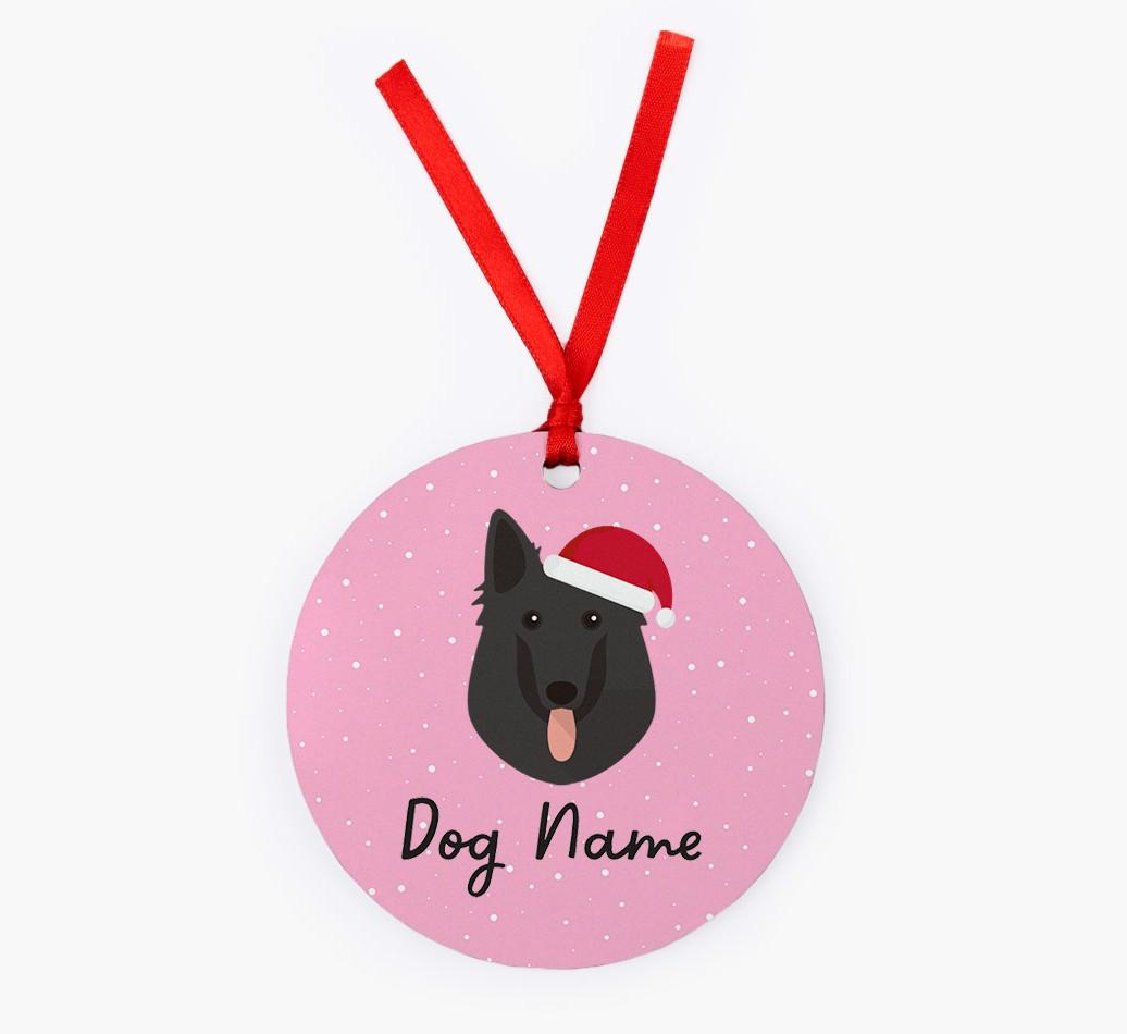 Snow: Personalized {breedFullName} Christmas Decoration