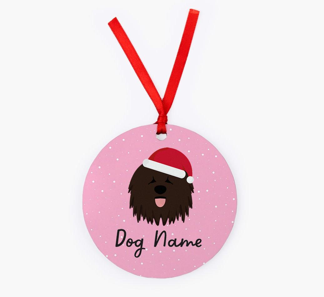 Snow: Personalized {breedFullName} Christmas Decoration