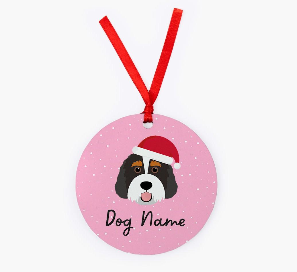 Snow: Personalized {breedFullName} Christmas Decoration