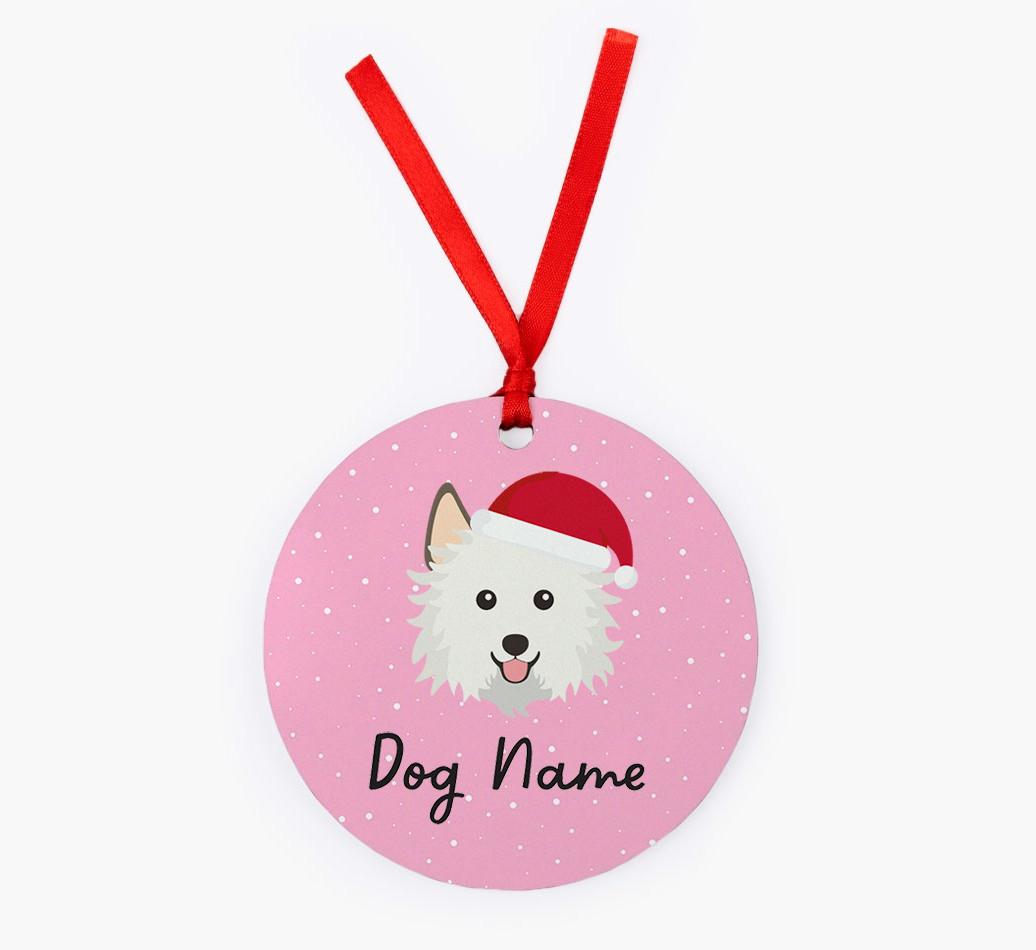 Snow: Personalized {breedFullName} Christmas Decoration