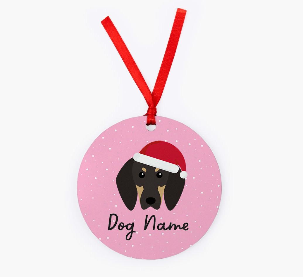 Snow: Personalized {breedFullName} Christmas Decoration
