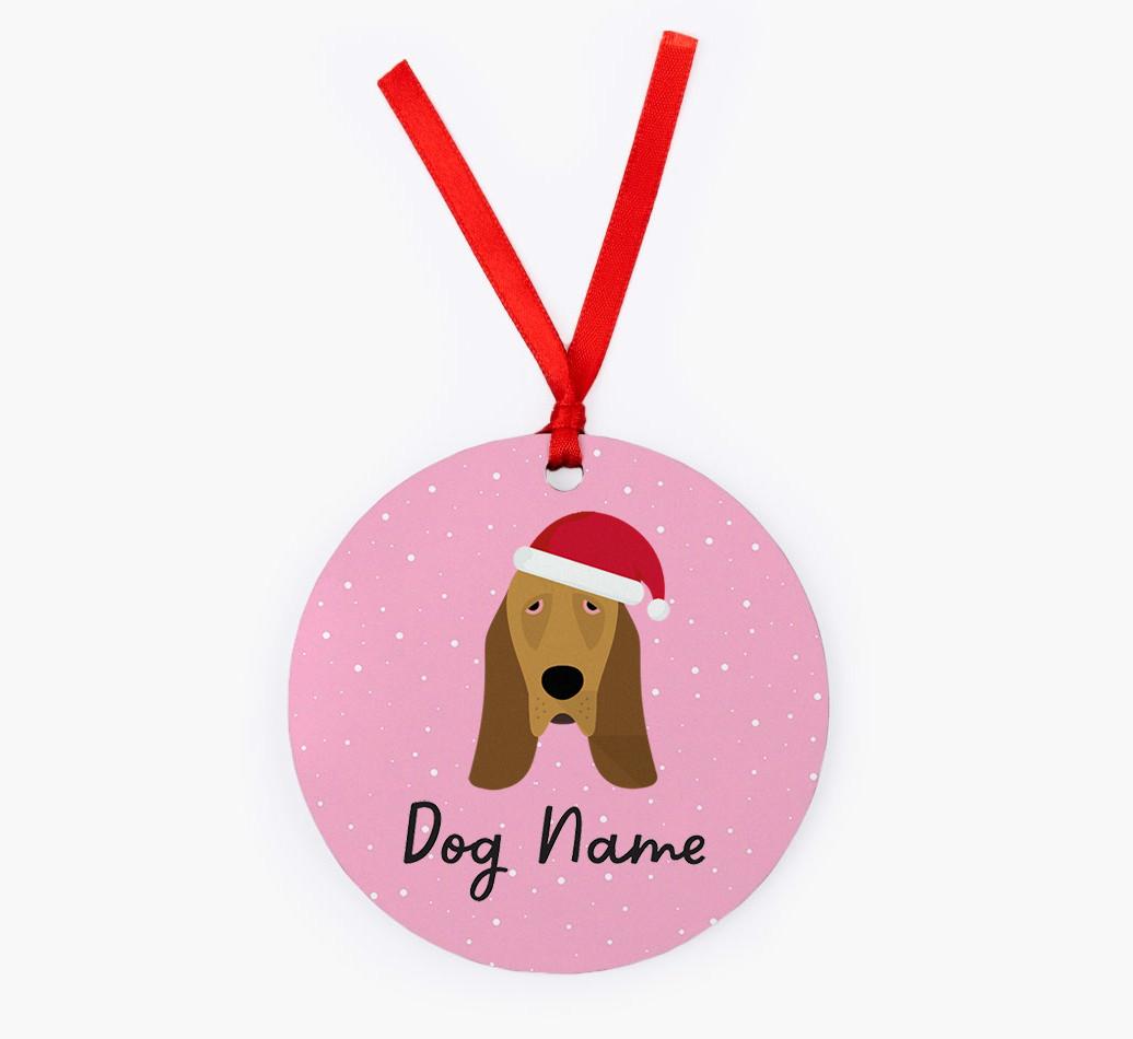 Snow: Personalized {breedFullName} Christmas Decoration