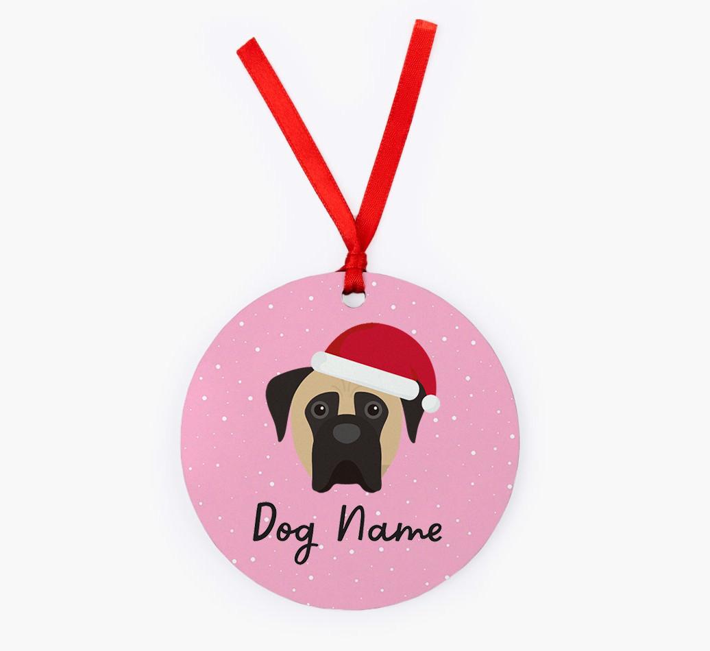 Snow: Personalized {breedFullName} Christmas Decoration
