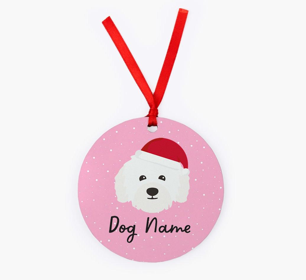 Snow: Personalized {breedFullName} Christmas Decoration