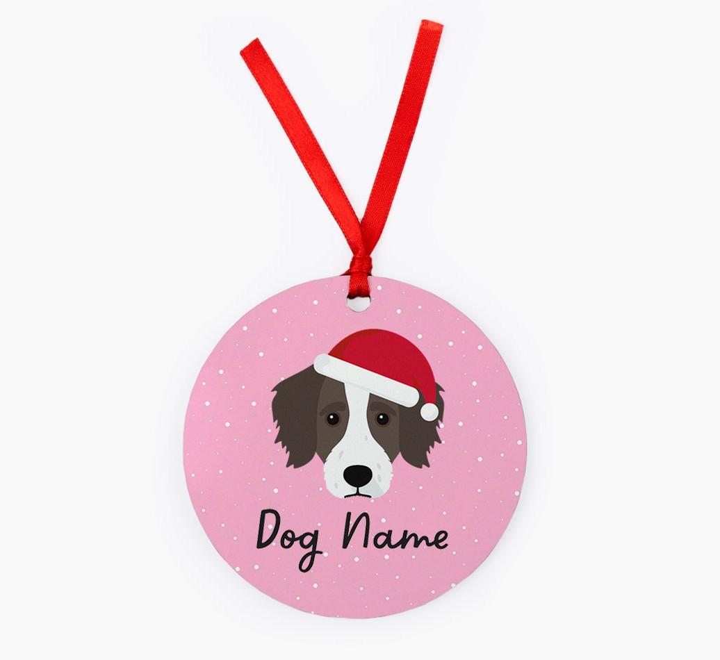 Snow: Personalized {breedFullName} Christmas Decoration