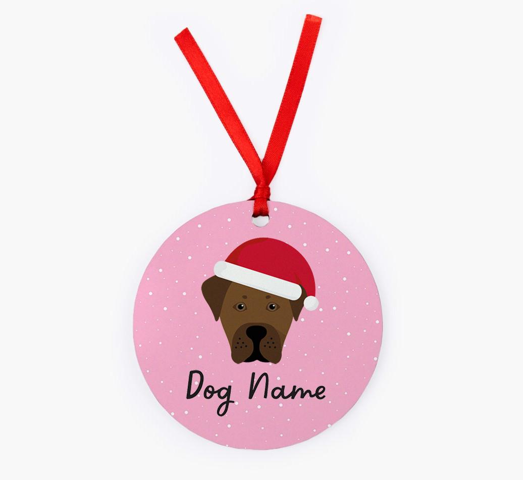 Snow: Personalized {breedFullName} Christmas Decoration