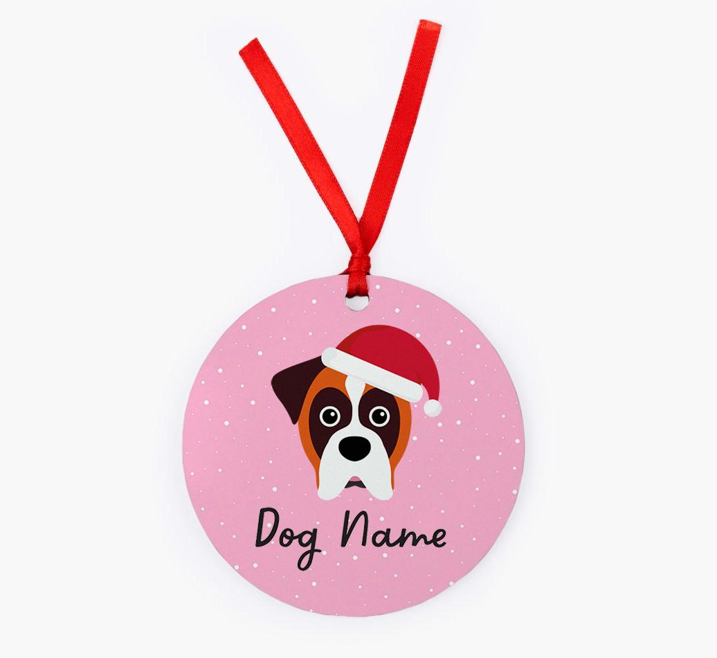 Snow: Personalized {breedFullName} Christmas Decoration