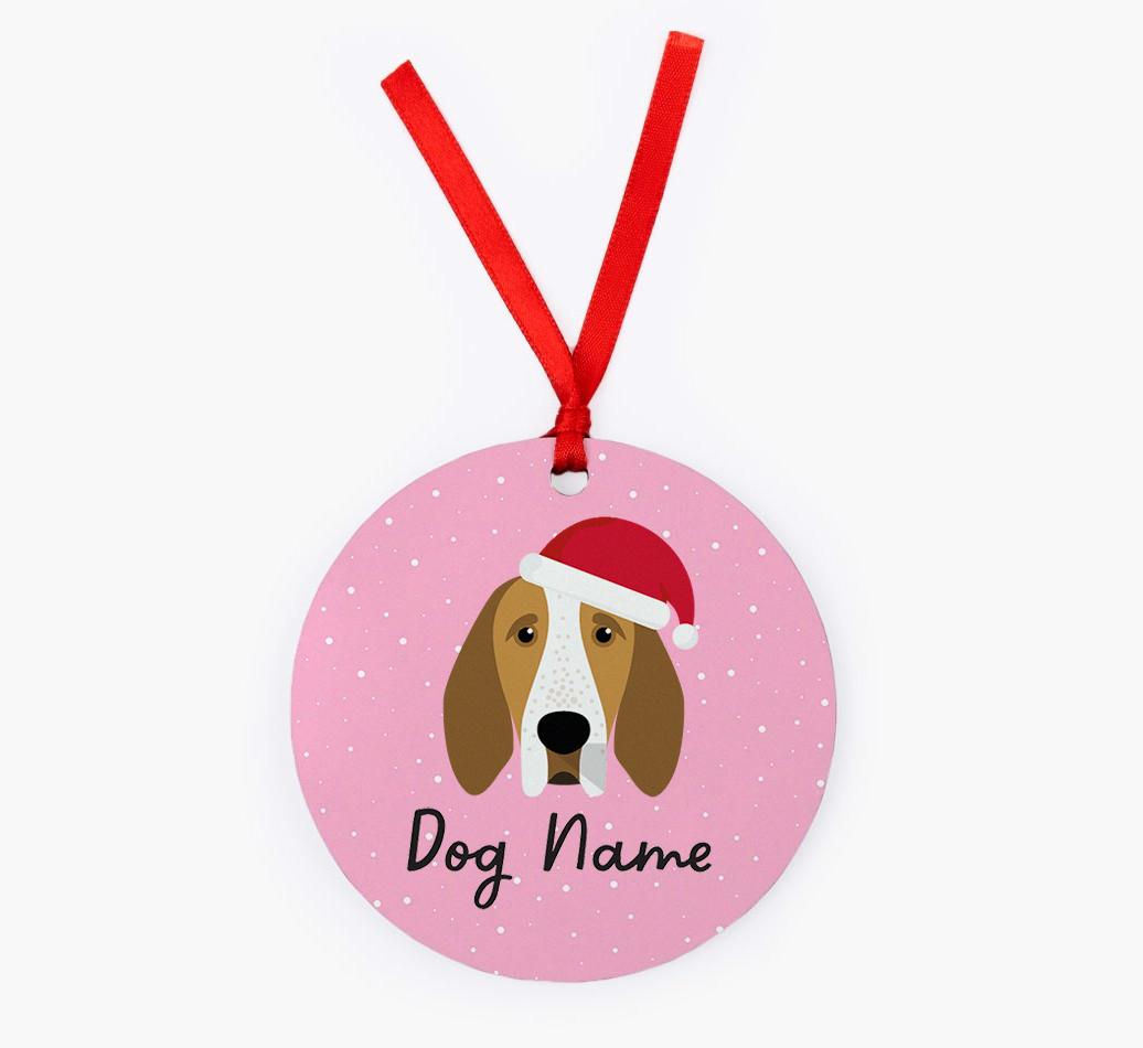 Snow: Personalized {breedFullName} Christmas Decoration