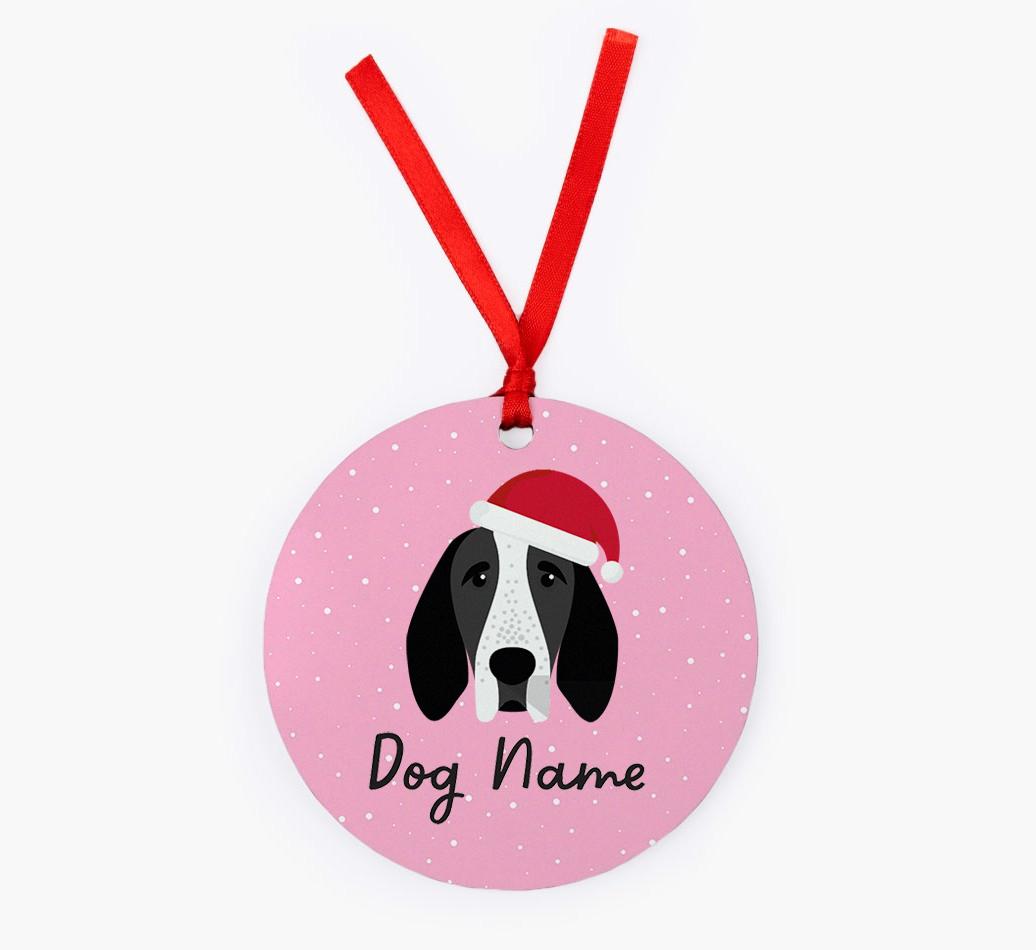 Snow: Personalized {breedFullName} Christmas Decoration