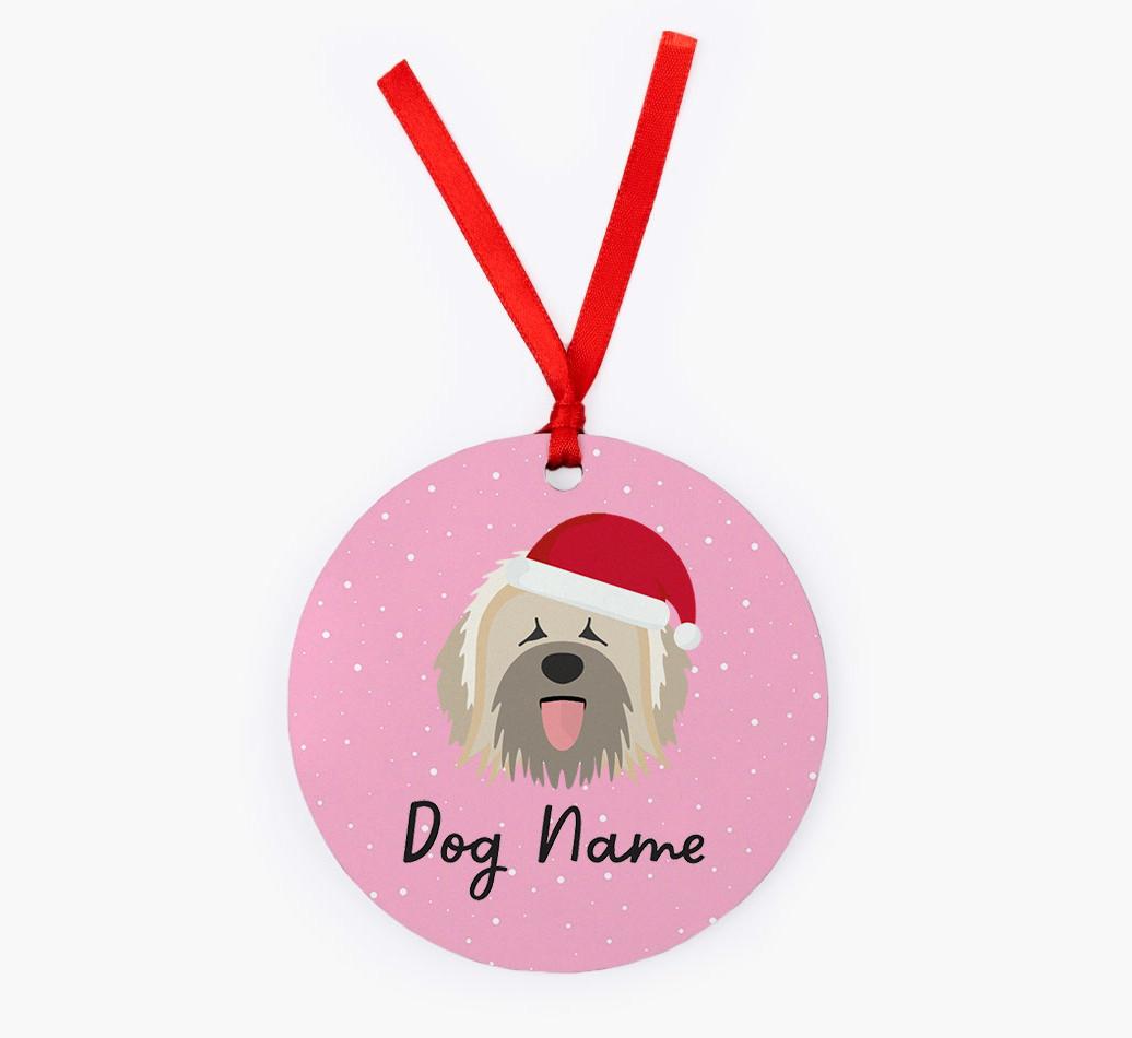 Snow: Personalized {breedFullName} Christmas Decoration