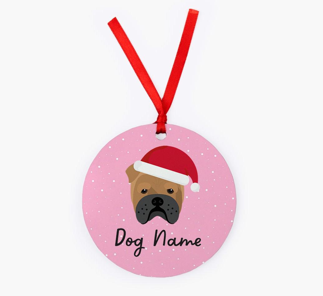 Snow: Personalized {breedFullName} Christmas Decoration