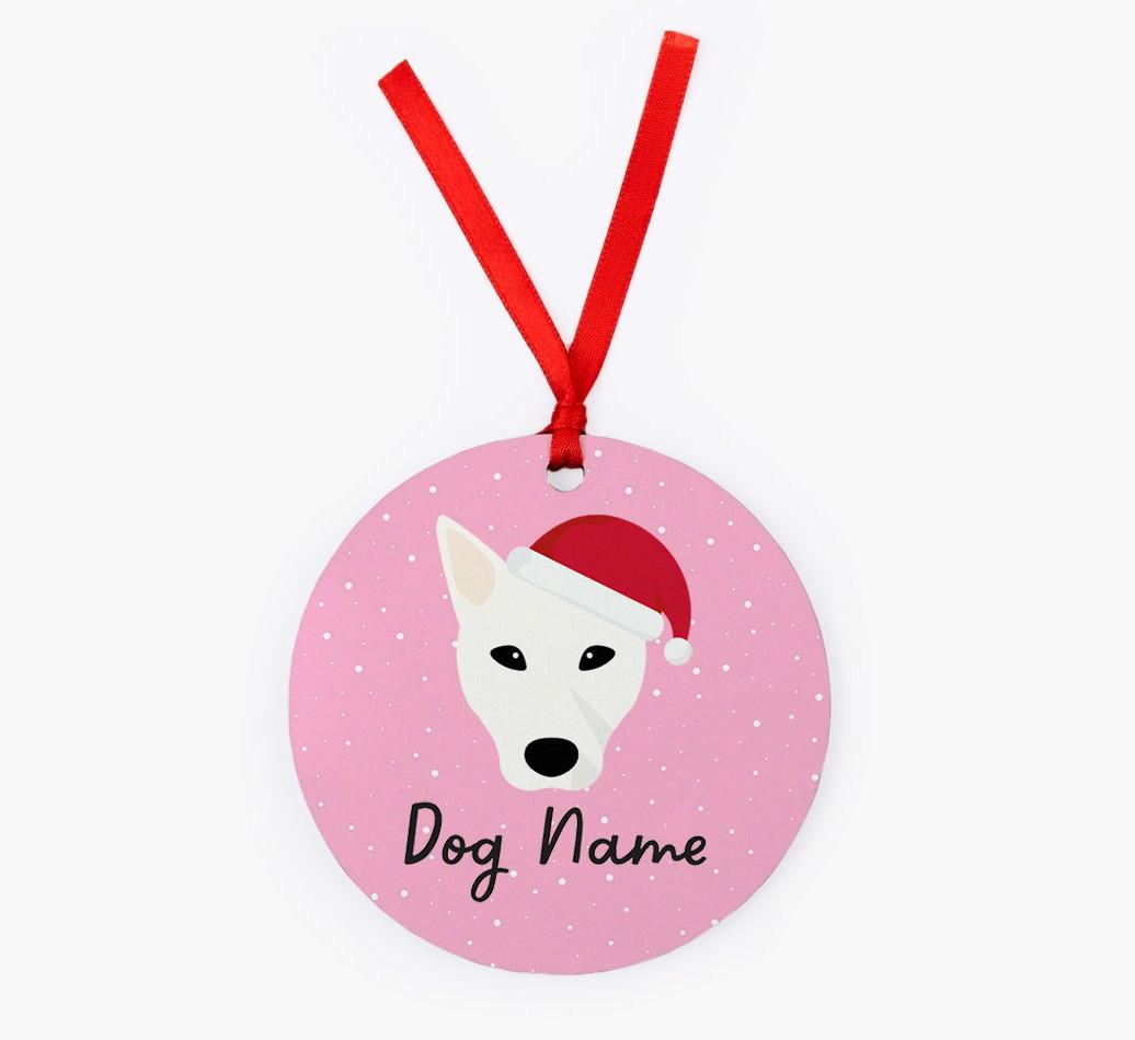 Snow: Personalized {breedFullName} Christmas Decoration