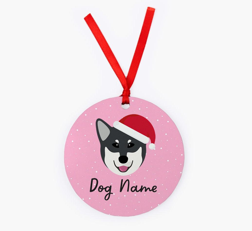 Snow: Personalized {breedFullName} Christmas Decoration