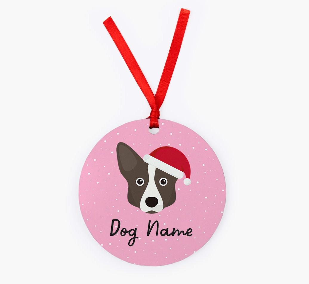 Snow: Personalized {breedFullName} Christmas Decoration