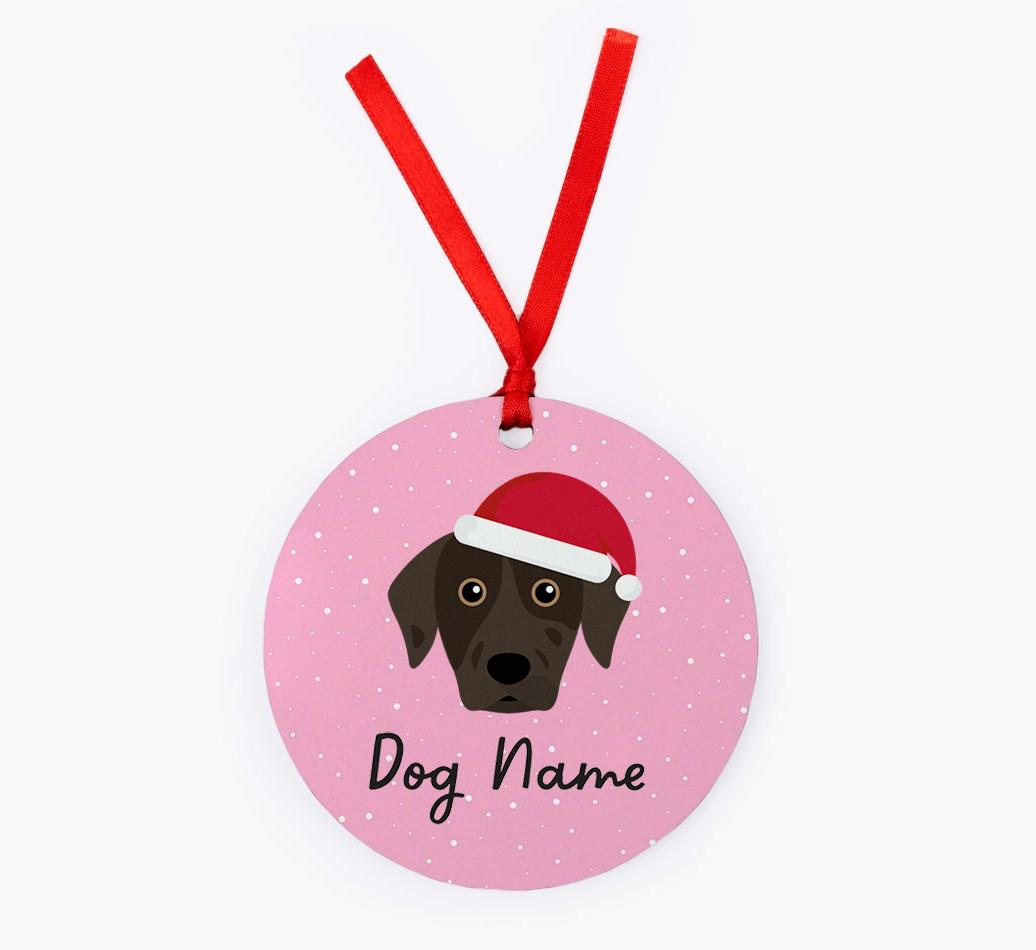 Snow: Personalized {breedFullName} Christmas Decoration