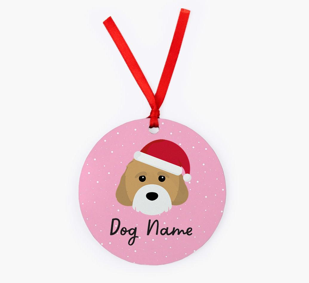 Snow: Personalized {breedFullName} Christmas Decoration