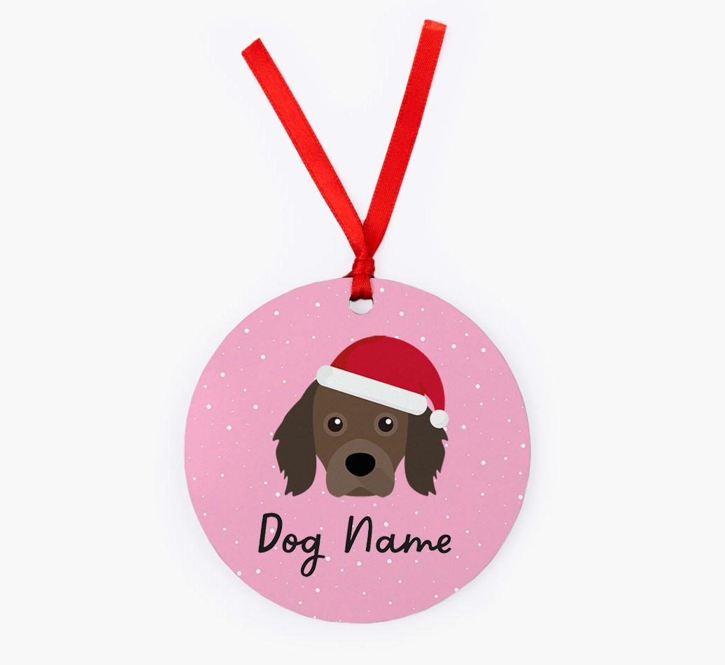 Snow: Personalized {breedFullName} Christmas Decoration
