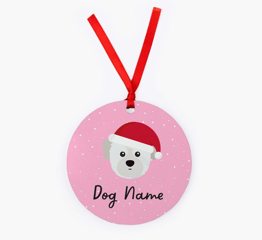 Snow: Personalized {breedFullName} Christmas Decoration
