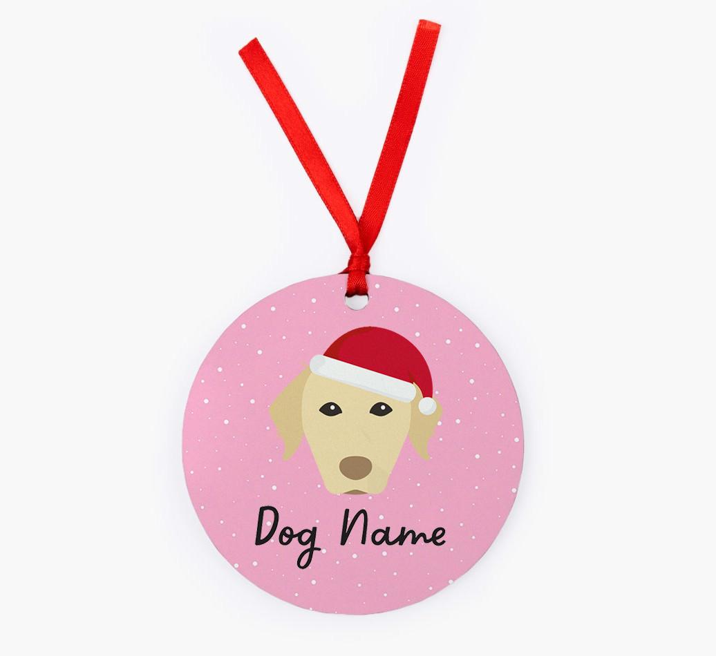 Snow: Personalized {breedFullName} Christmas Decoration