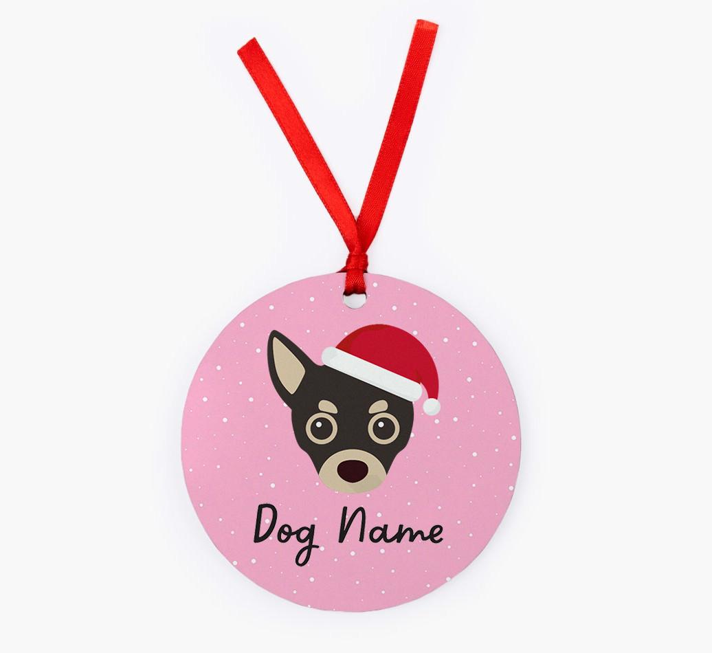Snow: Personalized {breedFullName} Christmas Decoration