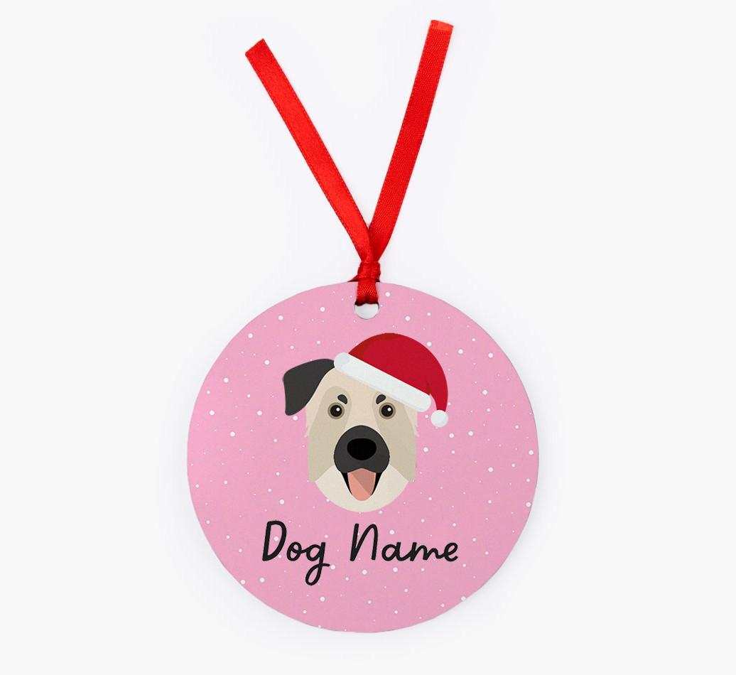Snow: Personalized {breedFullName} Christmas Decoration