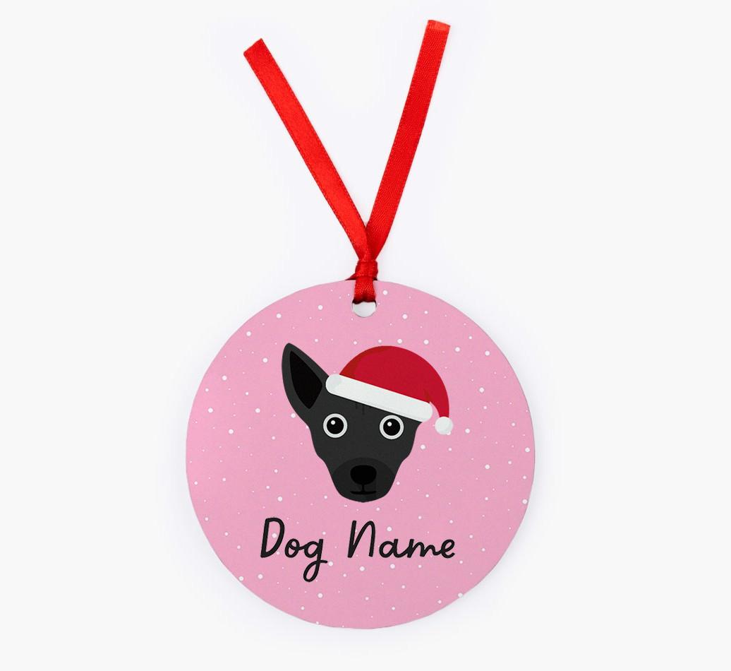 Snow: Personalized {breedFullName} Christmas Decoration