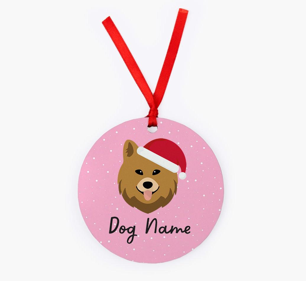 Snow: Personalized {breedFullName} Christmas Decoration