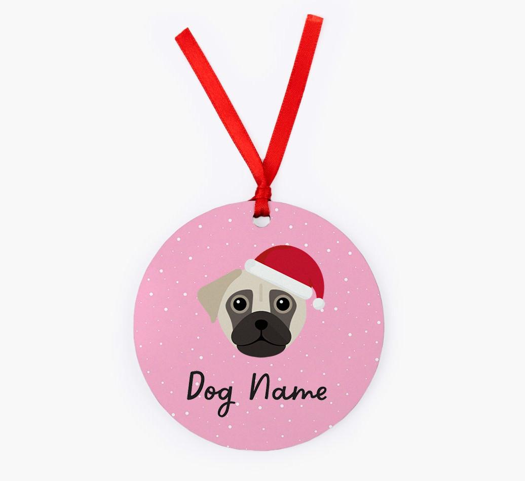 Snow: Personalized {breedFullName} Christmas Decoration