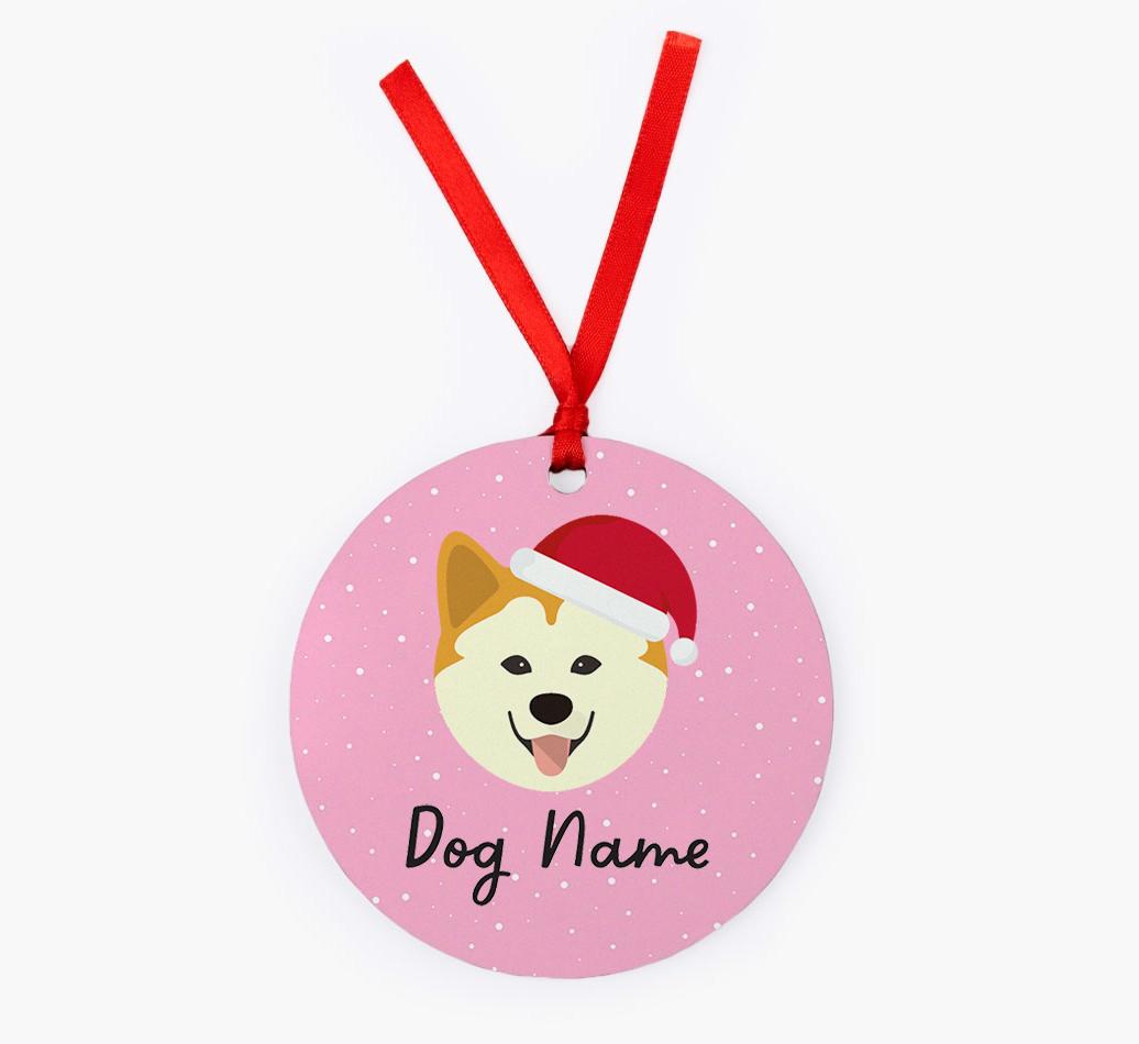 Snow: Personalized {breedFullName} Christmas Decoration