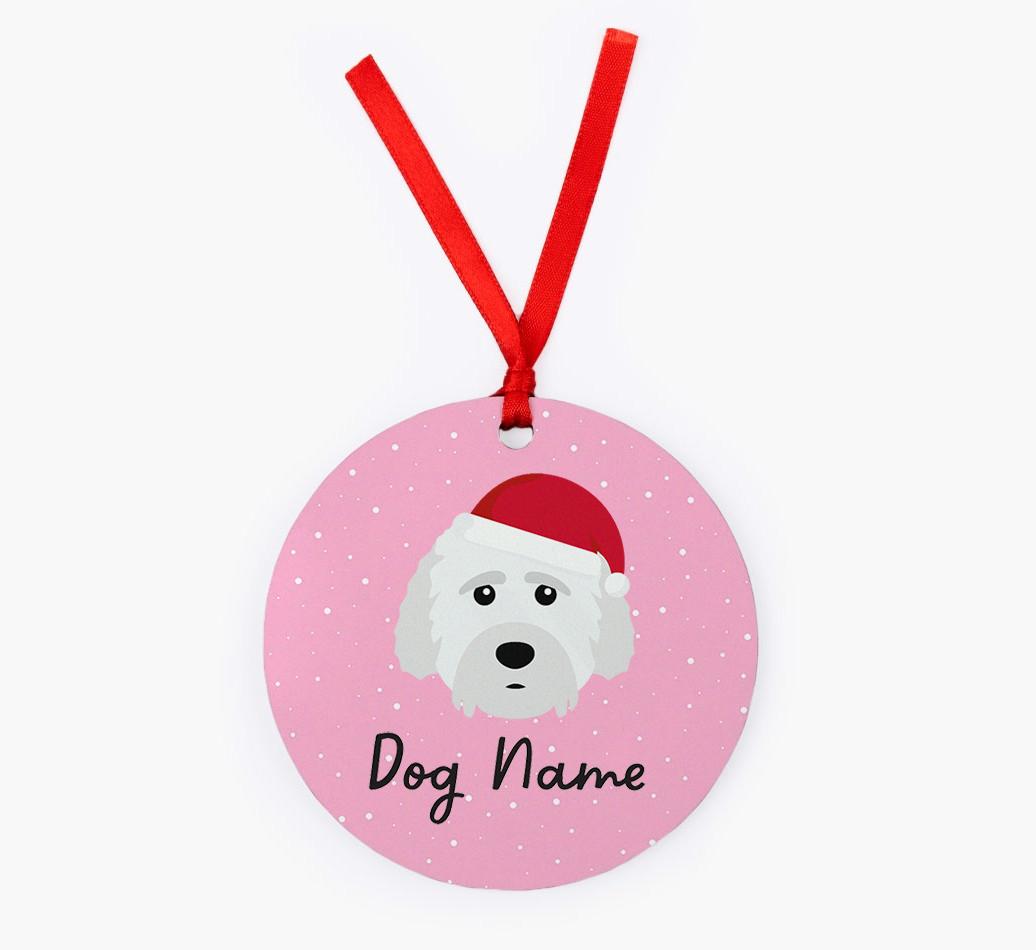 Snow: Personalized {breedFullName} Christmas Decoration
