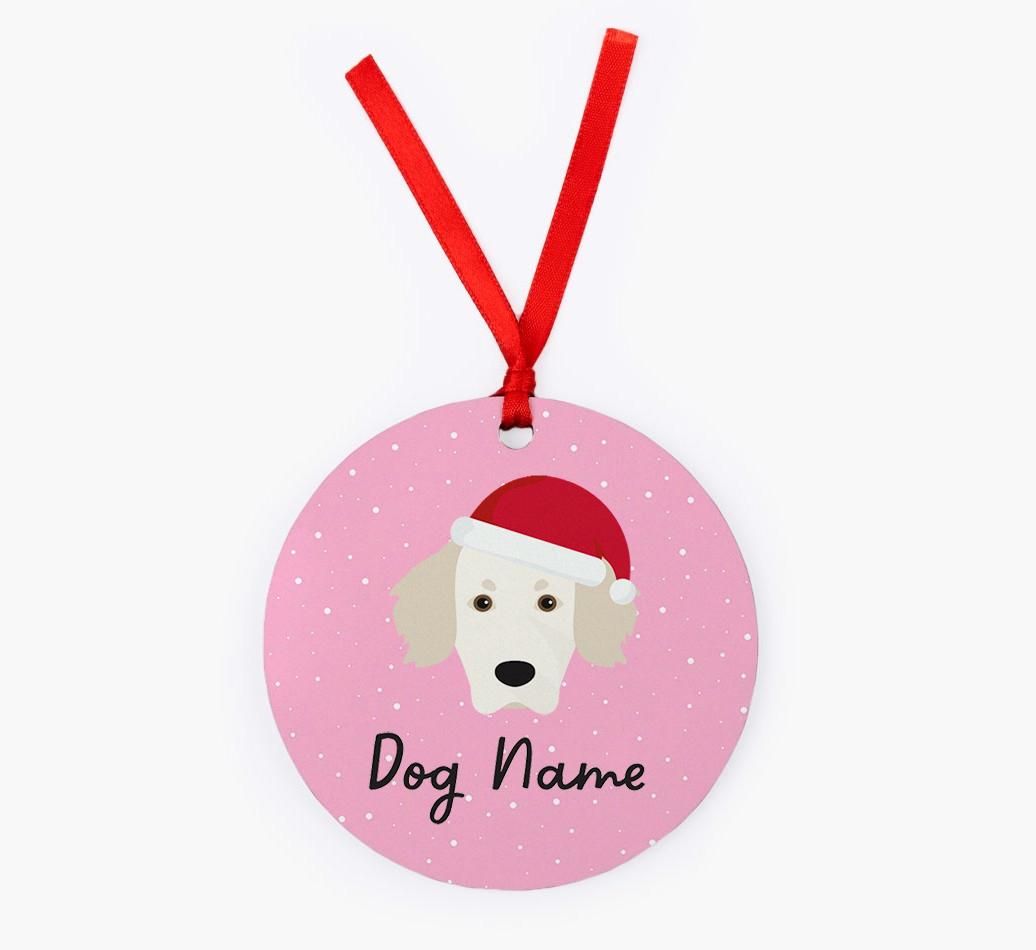 Snow: Personalized {breedFullName} Christmas Decoration