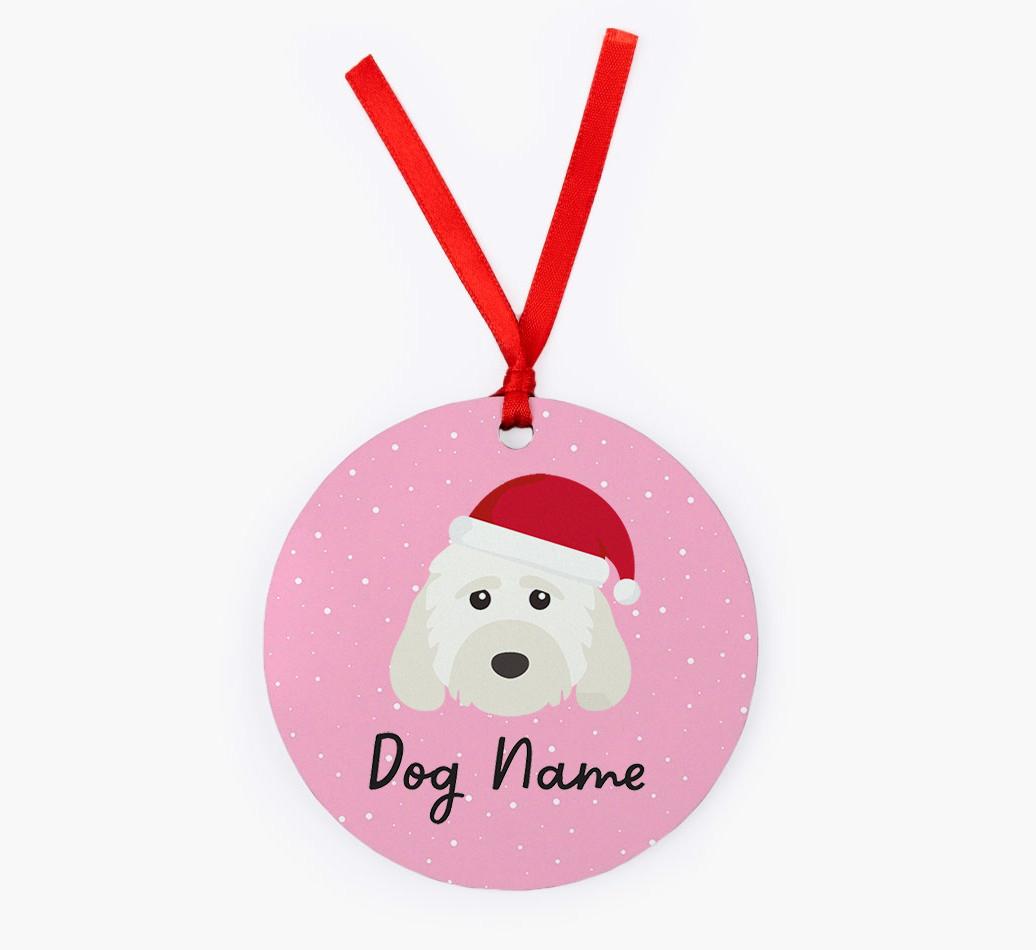 Snow: Personalized {breedFullName} Christmas Decoration