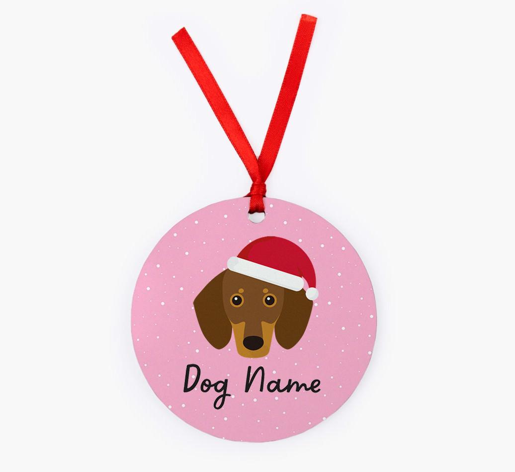 Snow: Personalized {breedFullName} Christmas Decoration
