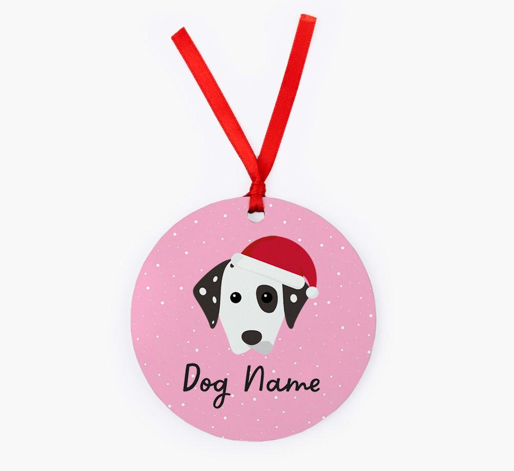 Snow: Personalized {breedFullName} Christmas Decoration