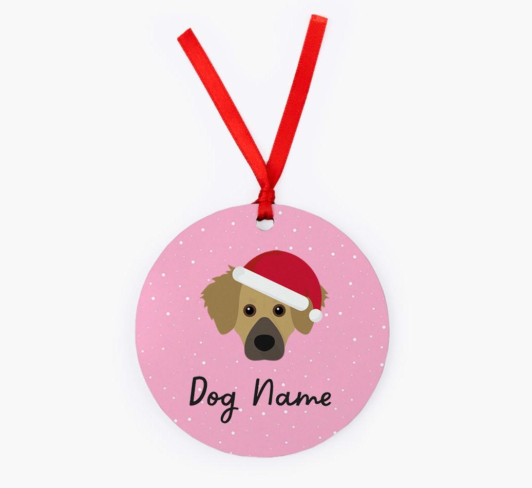 Snow: Personalized {breedFullName} Christmas Decoration