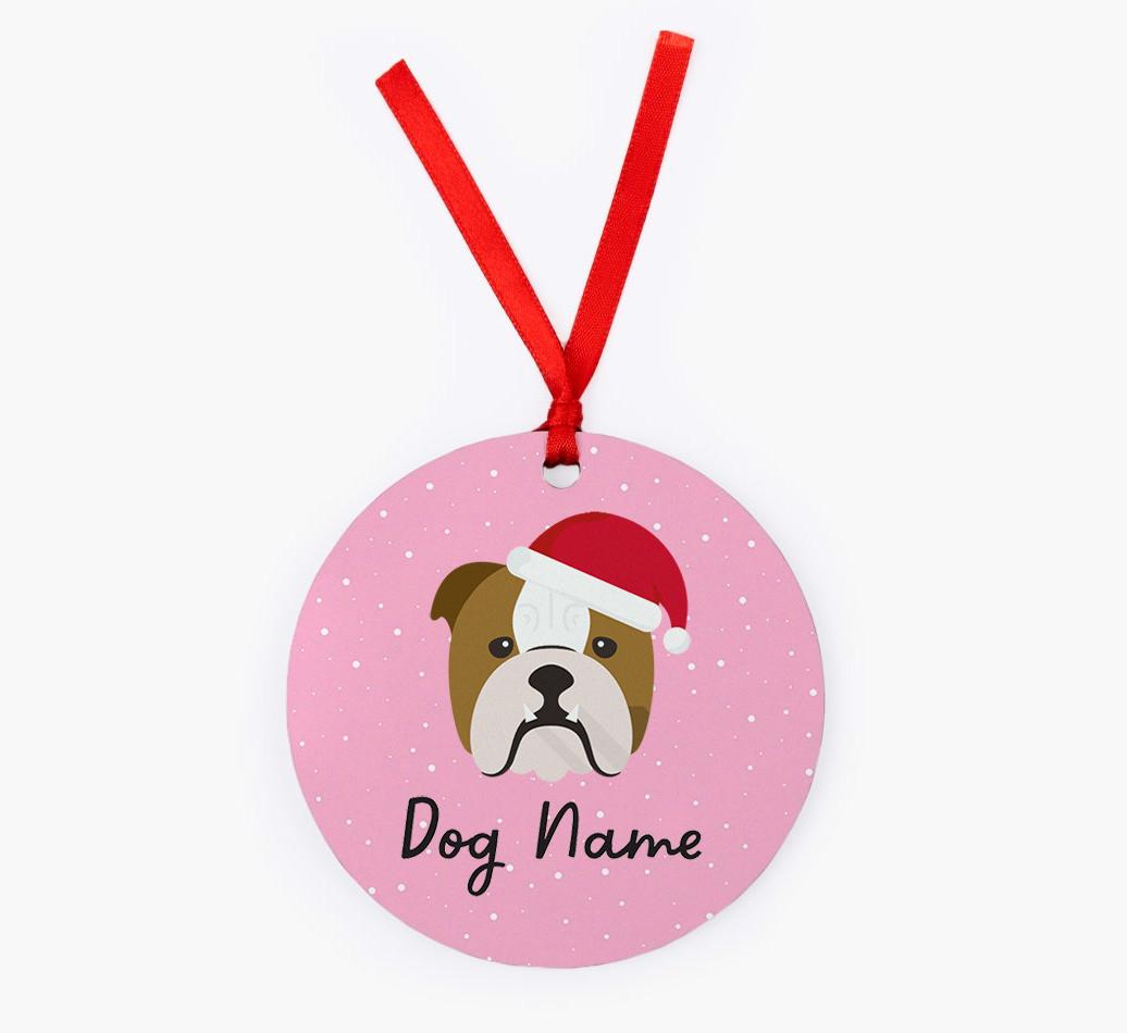 Snow: Personalized {breedFullName} Christmas Decoration